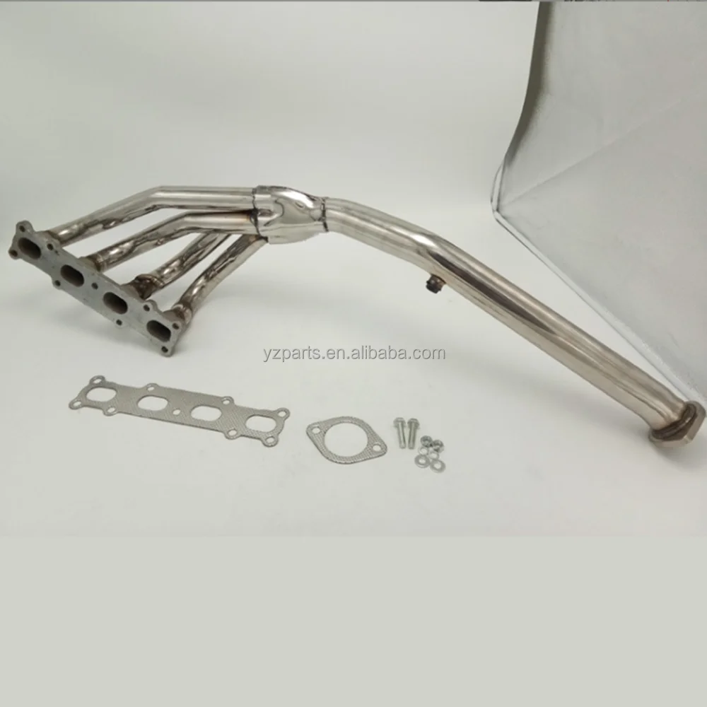Automotive Stainless Steel Modified Exhaust Pipe Manifold Suitable for Mazda Miata Base Convertible 1.6L 1597CC 1993