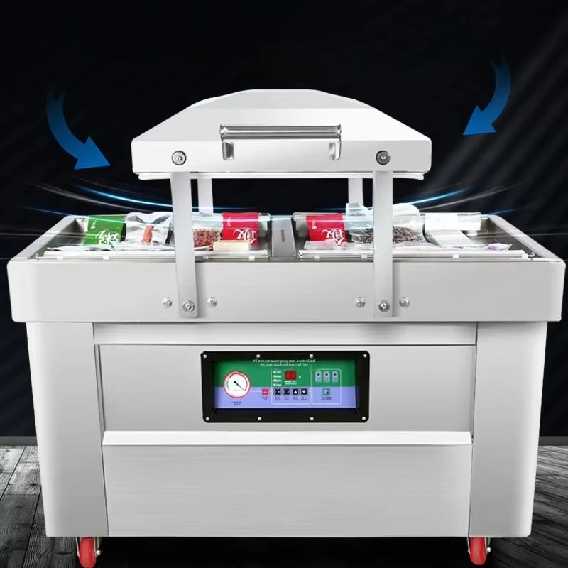 R-Pack Double-Chamber Vacuum Sealer for Moisture & Oxidation Protection, Easy One-Touch Operation