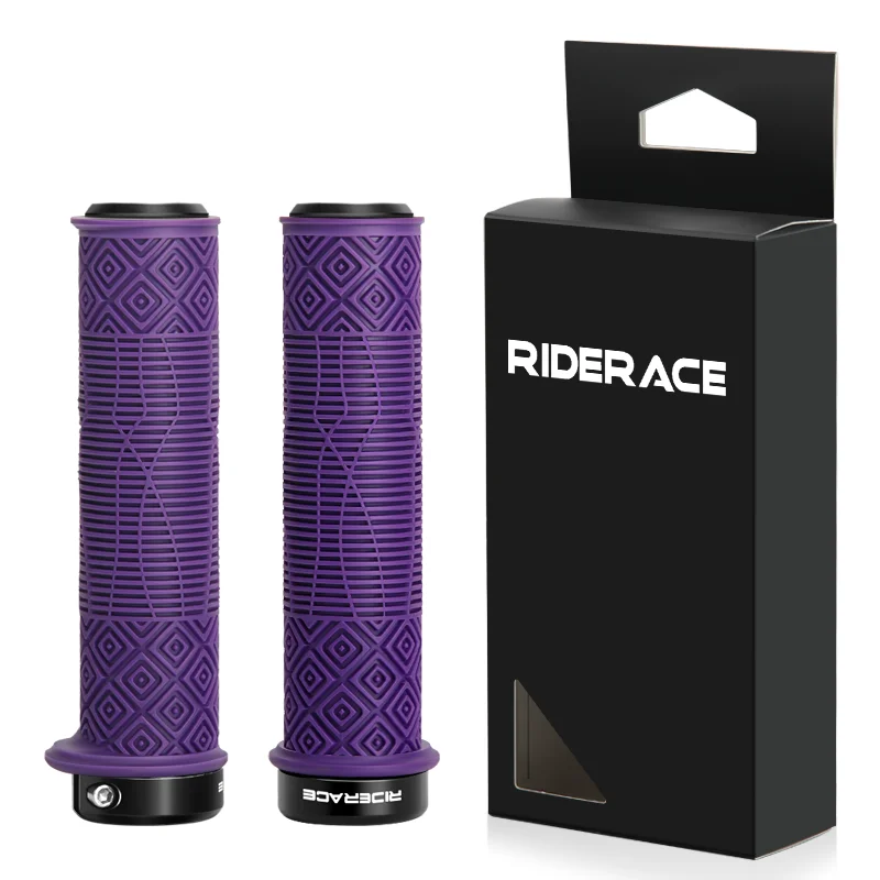 AliExpress riderace RIDERACE Bicycle Handlebars Grips Anti-skid Comfy Bar Ends Bike Handle Bar Bmx Steering Grip TPR Rubber Ergonomic Mountain Mtb