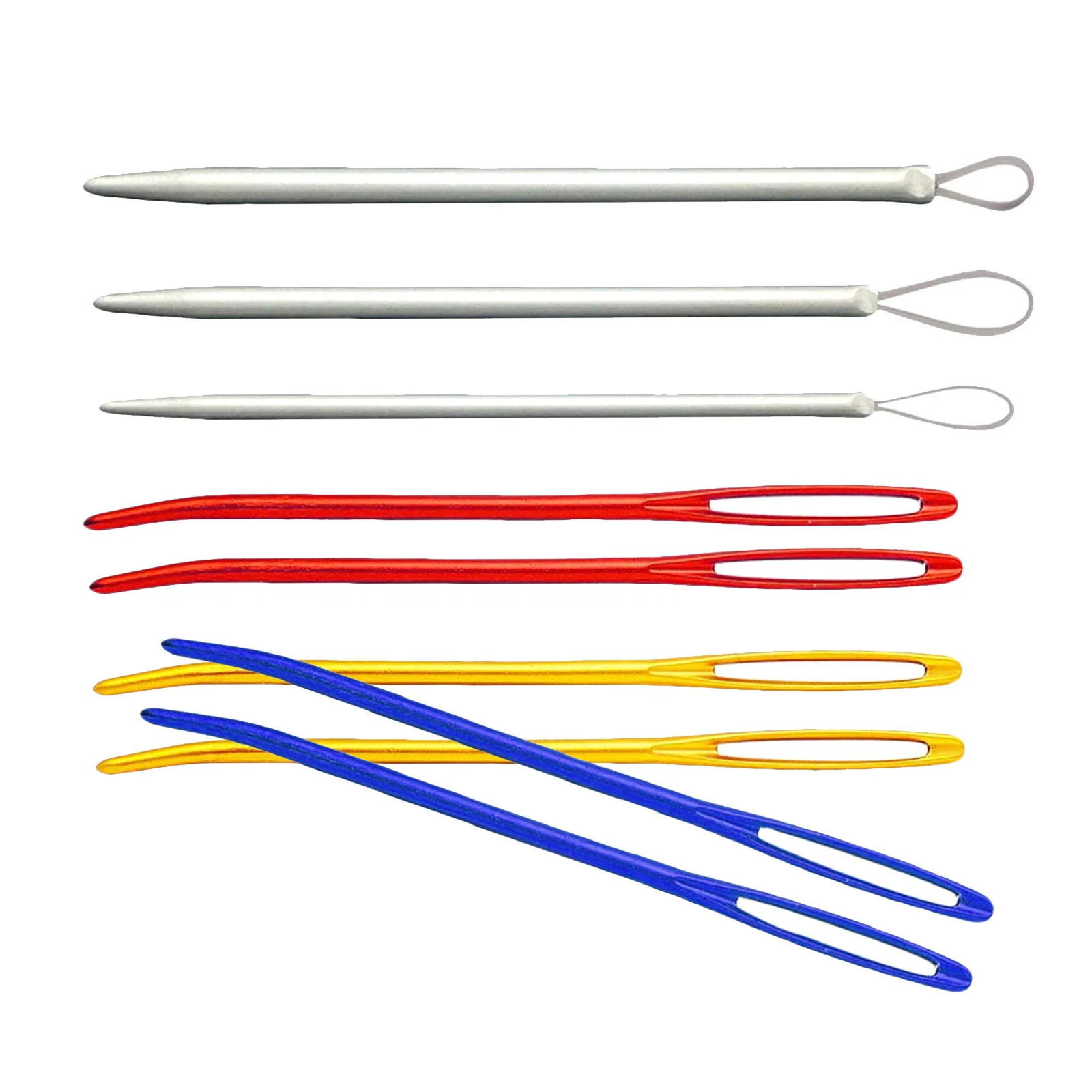 Набор алюминиевых игл для вязания с большим ушком