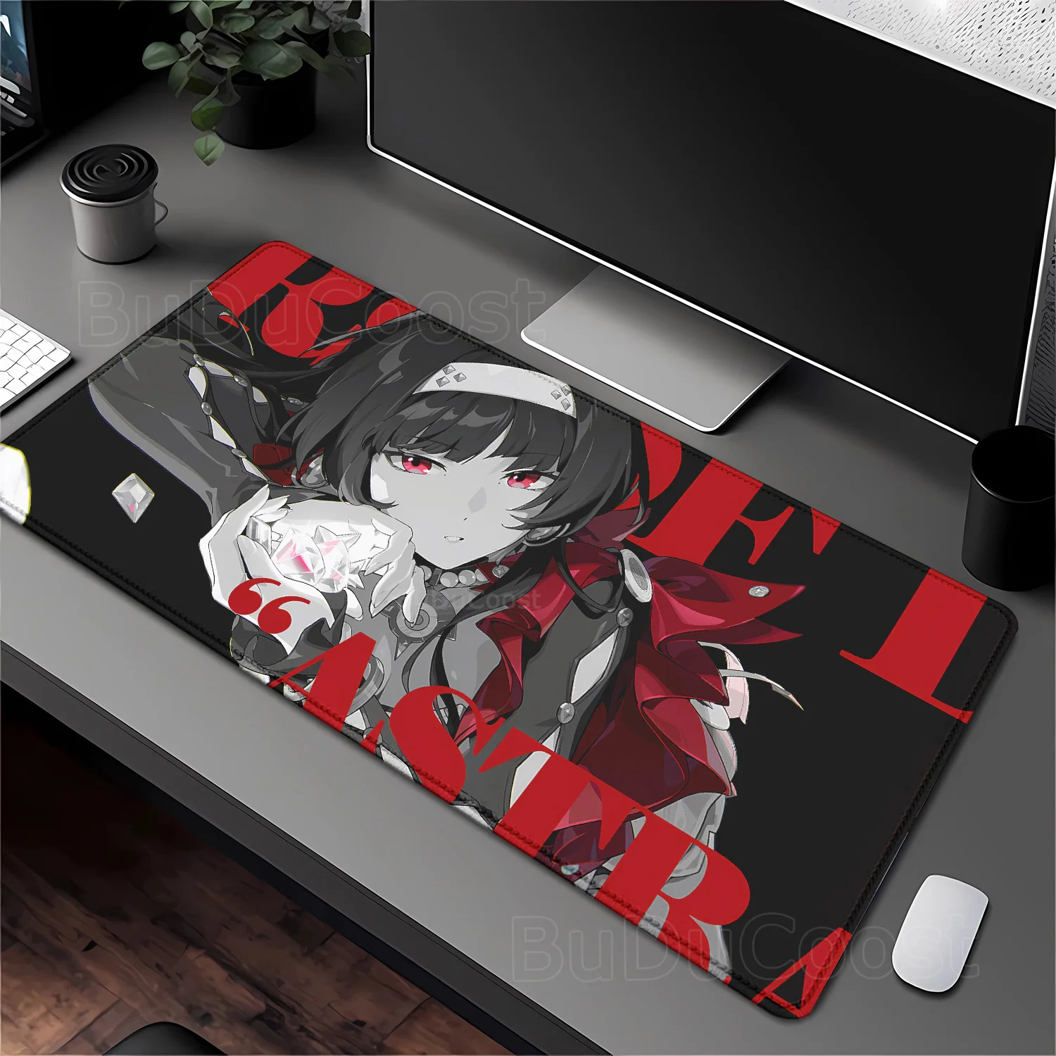 Zenless Zone Zero ZZZ black and white Mousepad Astra Yao Ellen Joe Hoshimi Miyabi Kawaii PC office Keyboard HD Printing Desk Mat