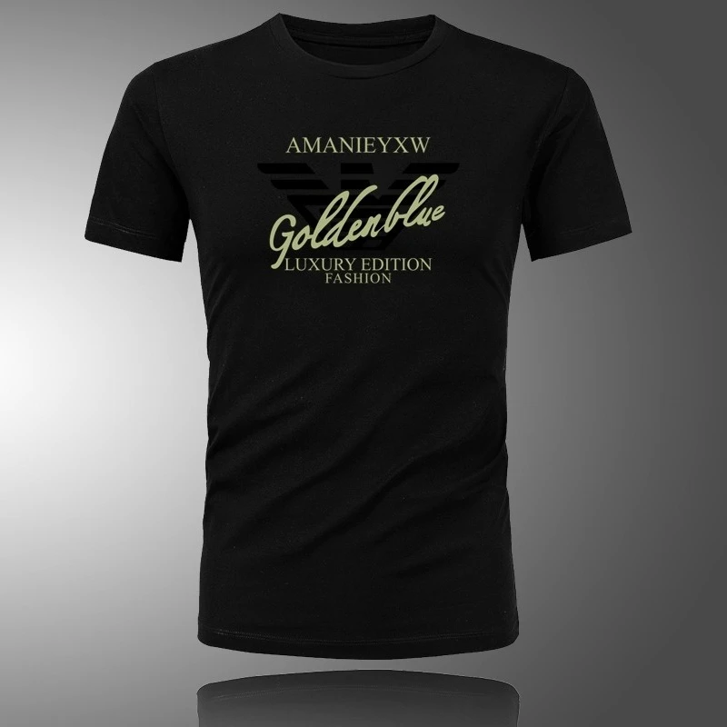 

2025 Summer new high-quality men's and women's T-shirts cotton loose short-sleeved outdoor sport tops 0721 08
