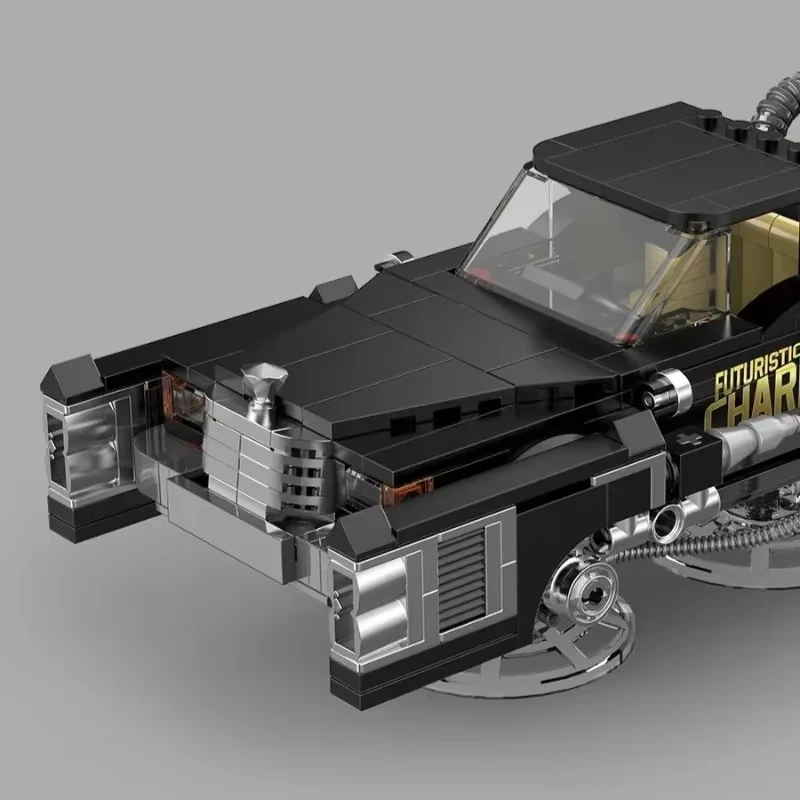 MOC PB8827 Zwart Toekomst Rijden Vliegende Auto Bouwstenen Snelheid Voertuig Model Bricks High Tech Speelgoed Kit DIY Cadeau voor Kinderen Volwassenen