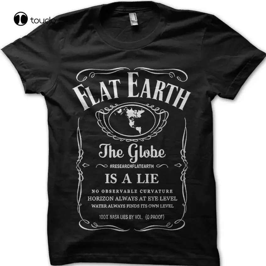 Flat Earth Earth Is Flat Firmament Conspiracy Globe Lie Summer Style Fashion Men O-Neck Solid Short Sleeve T Shirt Women Shirts