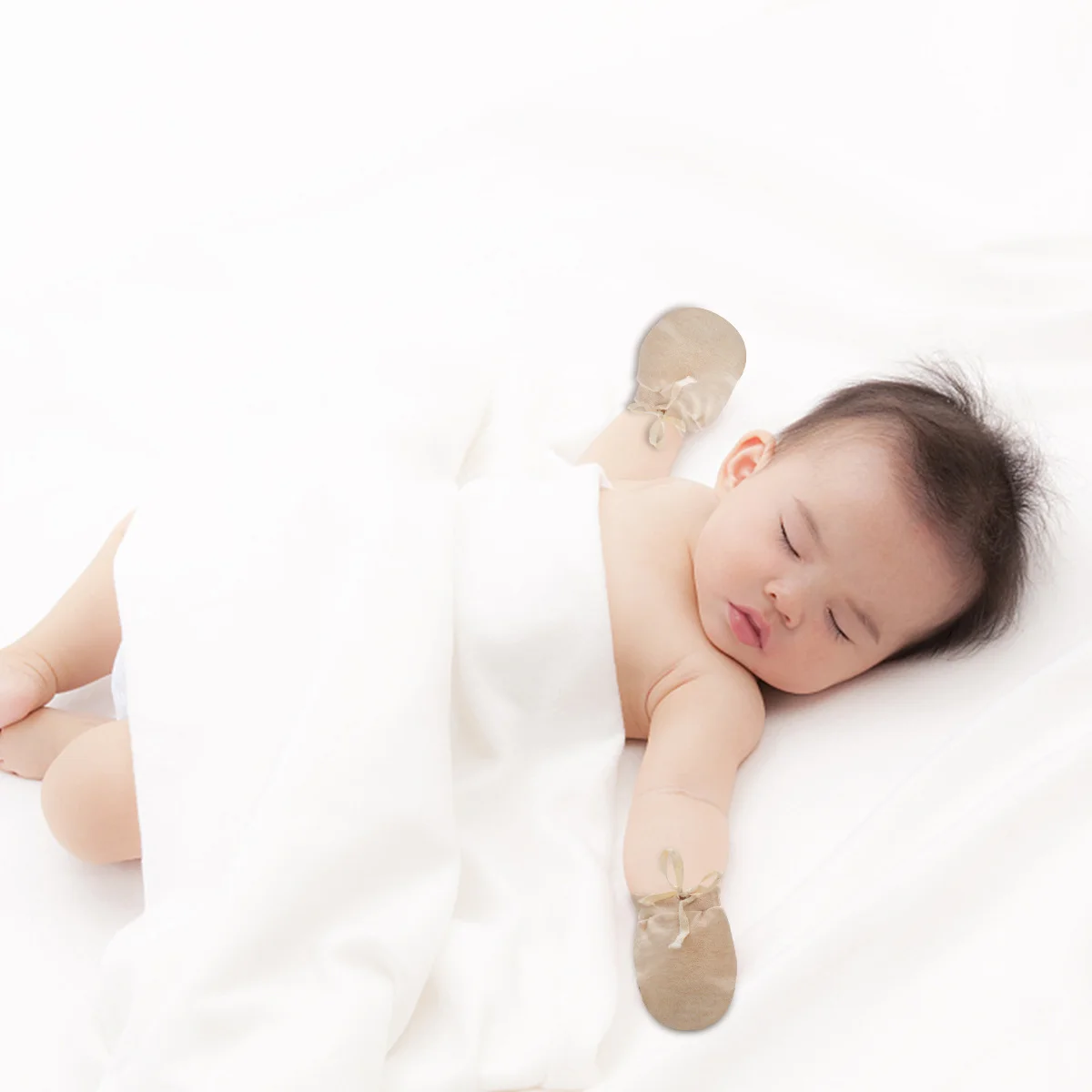 

3Pairs Newborn Baby Mittens Anti-Scratch Pure Cotton Soft Breathable Infants Protection Gloves Infants Anti-Scratch Gloves