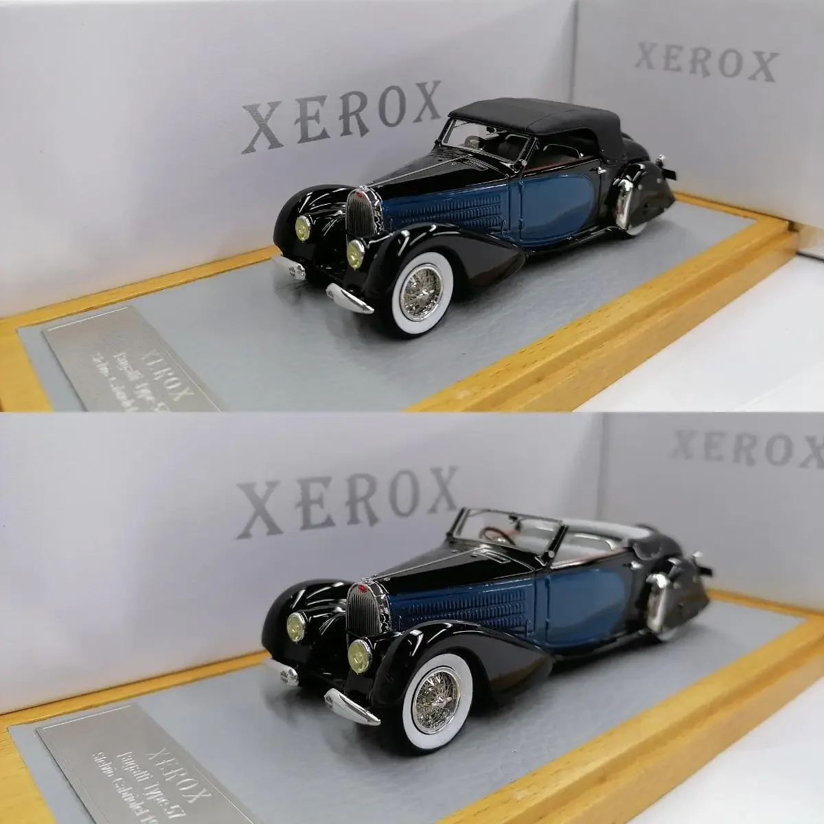 

XEROX 1:43 Type 57 1936 Vintage Car Limited to 49 Units Worldwide Resin Metal Static Car Model Toy Gift