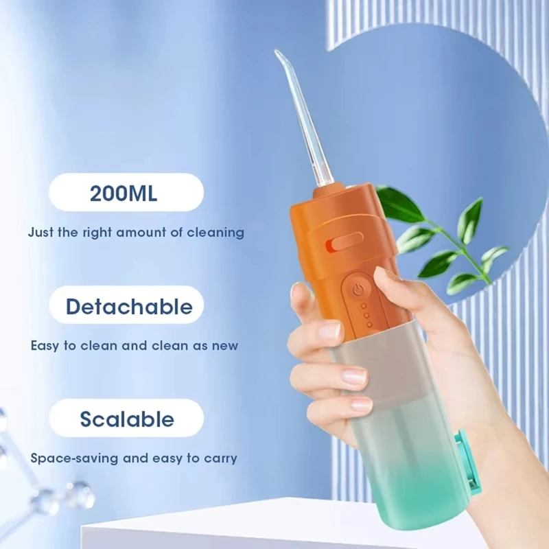 ABWM-Portable Oral Irrigator, Oral Irrigator With Water Jet Technology For Effective Teeth Whitening And Mouth Cleaning