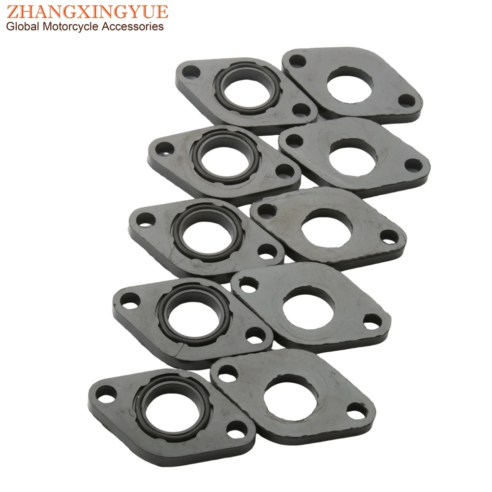 10PC Scooter Intake Manifold Spacer Gasket For Peugeot Kisbee 50 V-Clic 50cc 4T Engine Parts