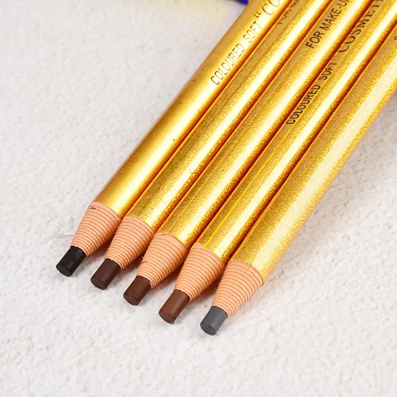 12pcs Makeup Eyebrow Pencil K-Beauty Original High-End Makeup Waterproof Eyebrow Pencil Long-lasting Natural Cosmetic