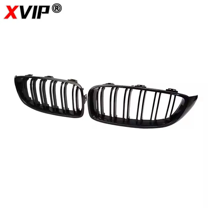 XVIP Diamonds Style Front Bumper Racing Grill For BMW 4 Series F32 F33 F36 M3 F80 M4 F82 12-19 Dual-Slat Gloss Black Accessories