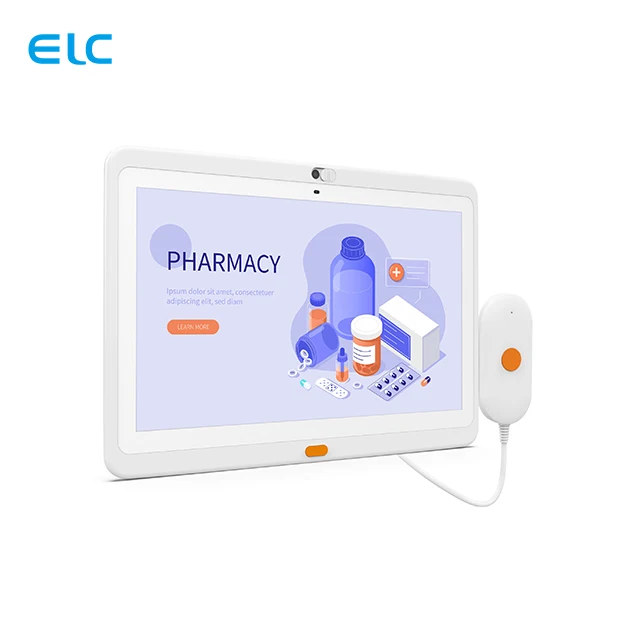 WH1338T Hospital Wall Mounted 13.3 Inch Medical RK3568 Digital Signage Android Tablet With Call Button