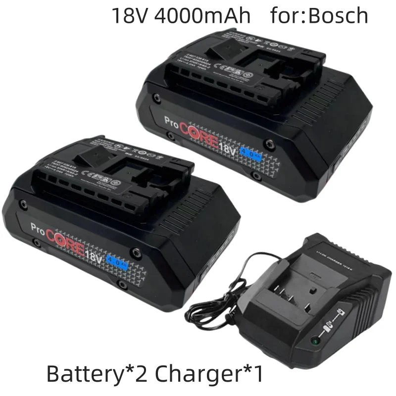 18V 4000mAh ProCORE replacement battery, for Bosch 18V cordless tools BAT609 BAT618 GBA18V 21700 high power 5C power cell