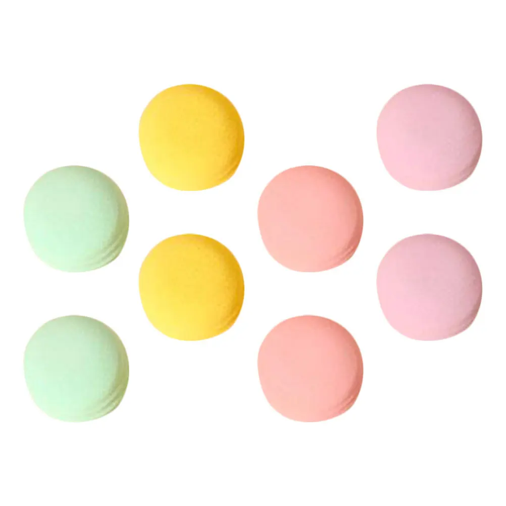 8 pçs maquiagem puff dupla face seco molhado cosméticos aplicador feminino beleza fornecimento pó puff para fundação creme blush iluminador