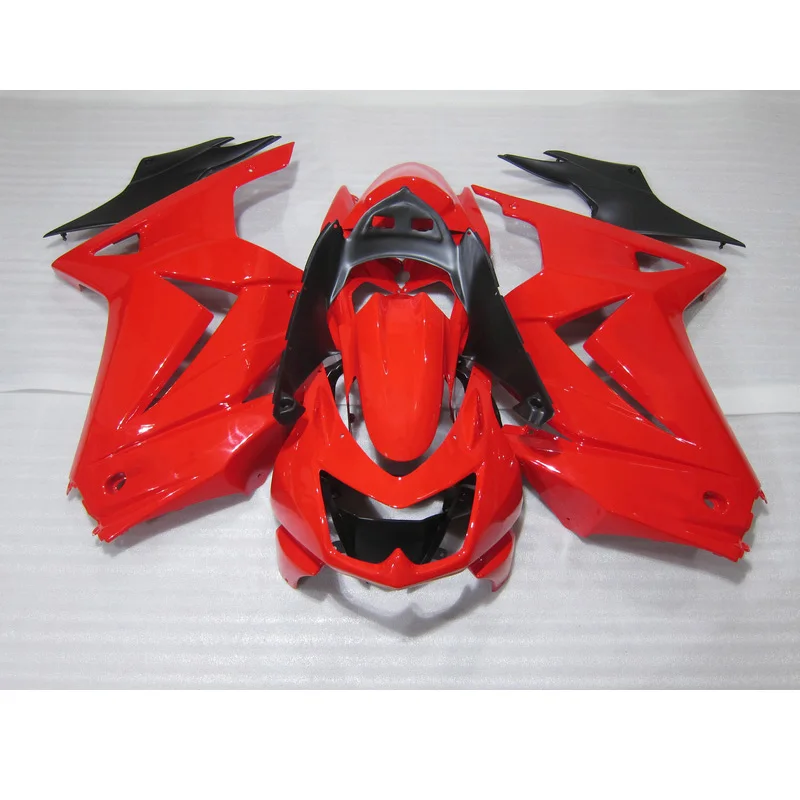 Best Selling Injection Motorcycle for Kawasaki Ninja 250R fairing kit 2008-2012 red black fairing set 250r 08 09 11 12 52