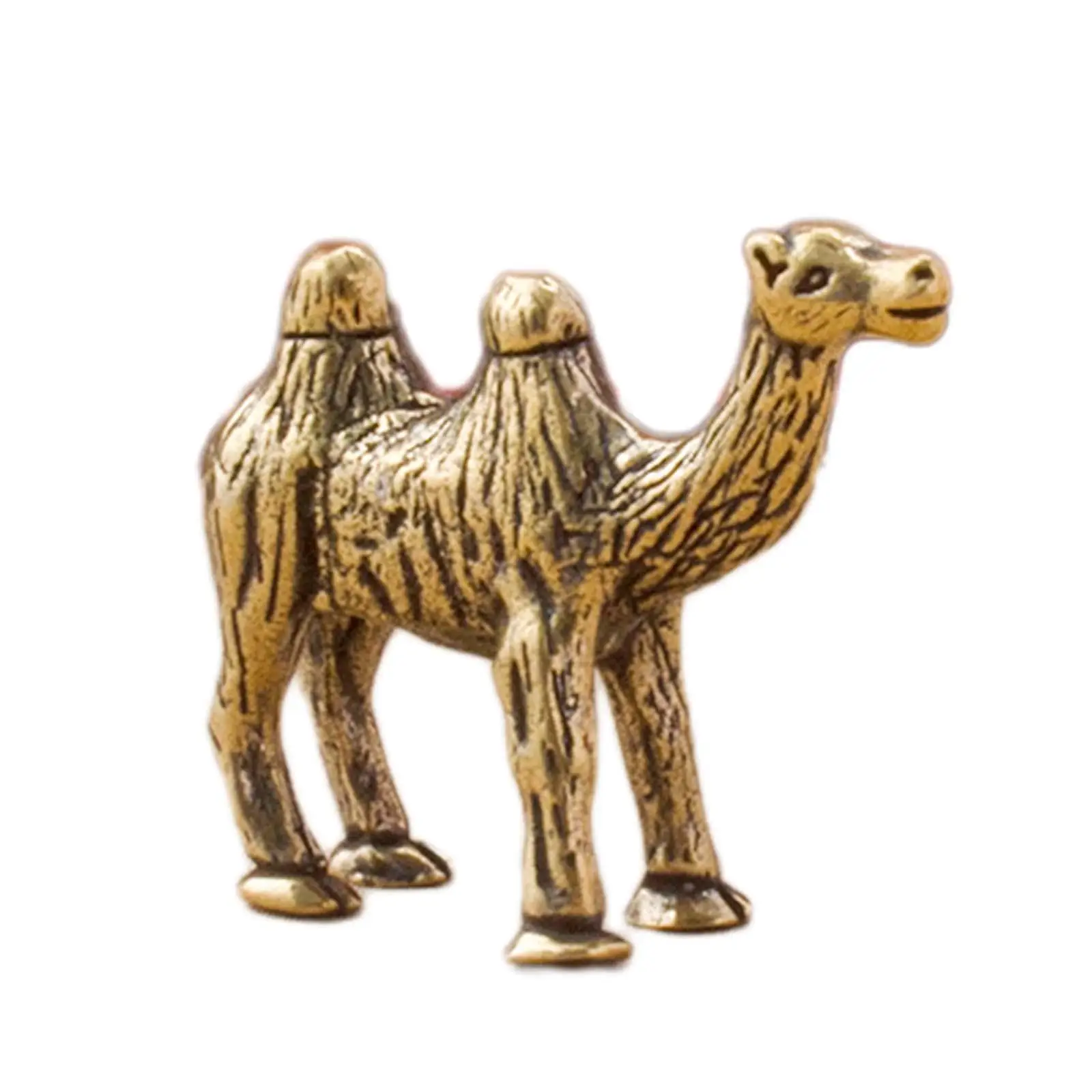Copper Camel Statue Camel Figurine Desktop Camel Ornament Miniature Sculpture for Cabinet Desktop Party Living Room Decor