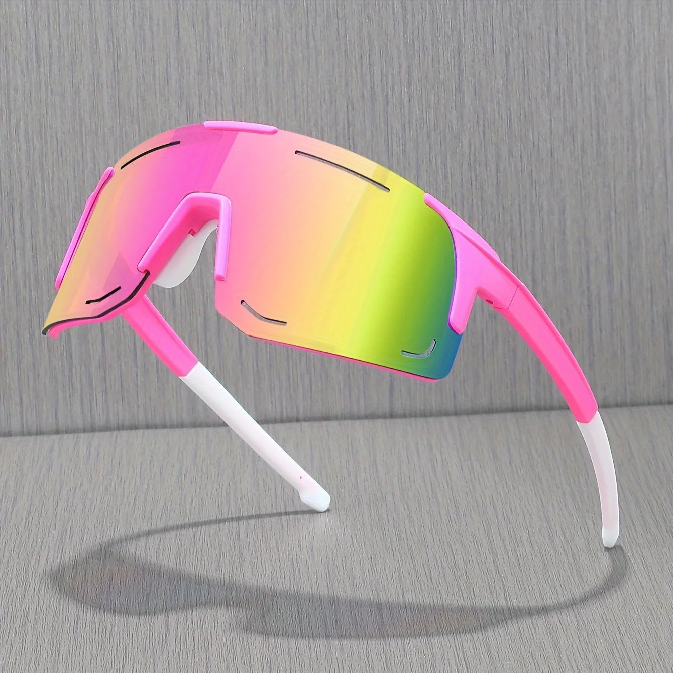 

Sports Wrap Around Sunglasses For Women Men Large One Piece Sun Shades For Cycling Fishing Skiing Fashion Sun Glasses UV400