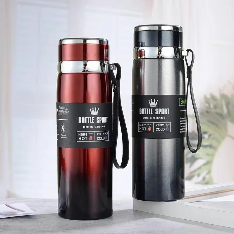 Bouteille Thermos en acier cadeaux bouteille d'eau froide thermique garder et bouteille d'eau chaude Thermos pour bocaux à café thé en acier inoxydable sous vide