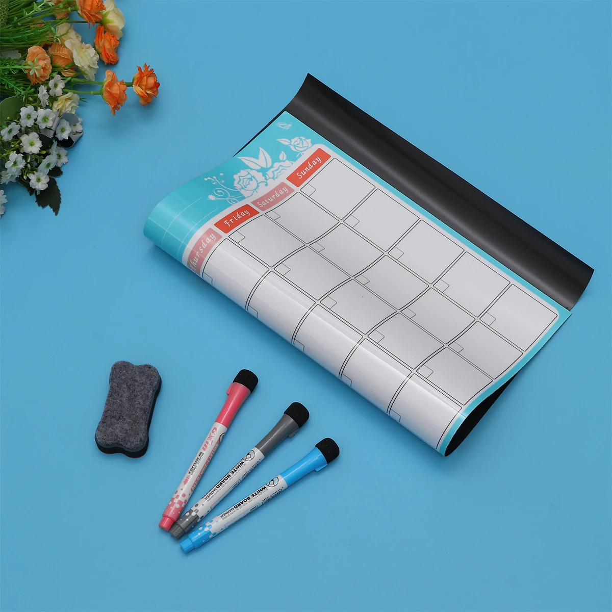 Magnetic Calendar Stickers Monthly Planner Erasable Message Board Schedule