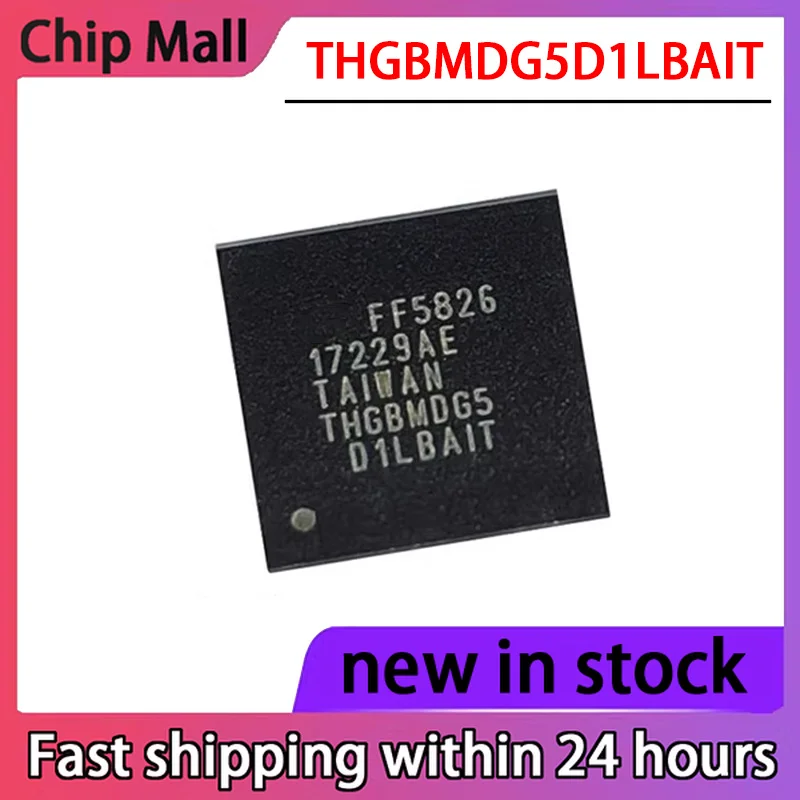 

1PCS THGBMDG5D1LBAIT BGA153 New 4GB Font Memory Granule Storage in Stock