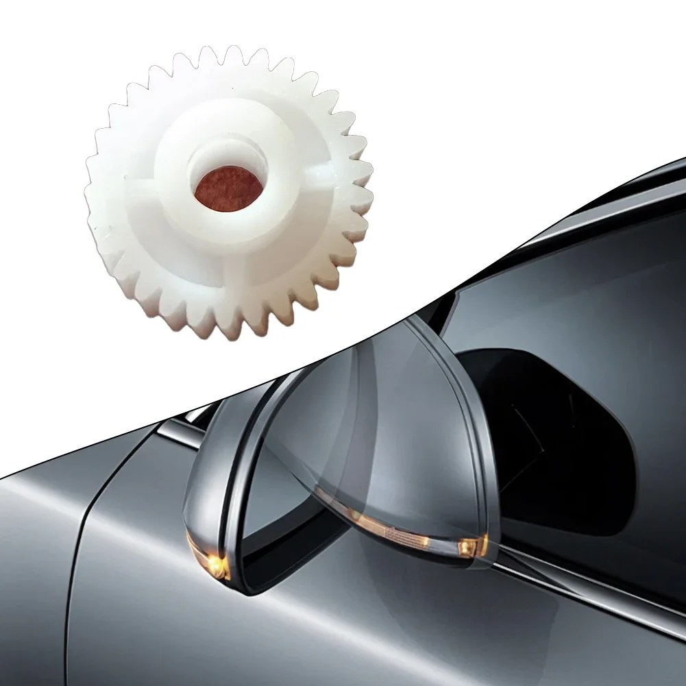 

1pc 30T Plastic White Car Electric Side View Folding Mirror Motor Gear For Hyunda For Santa Fe Car Accessories Durable