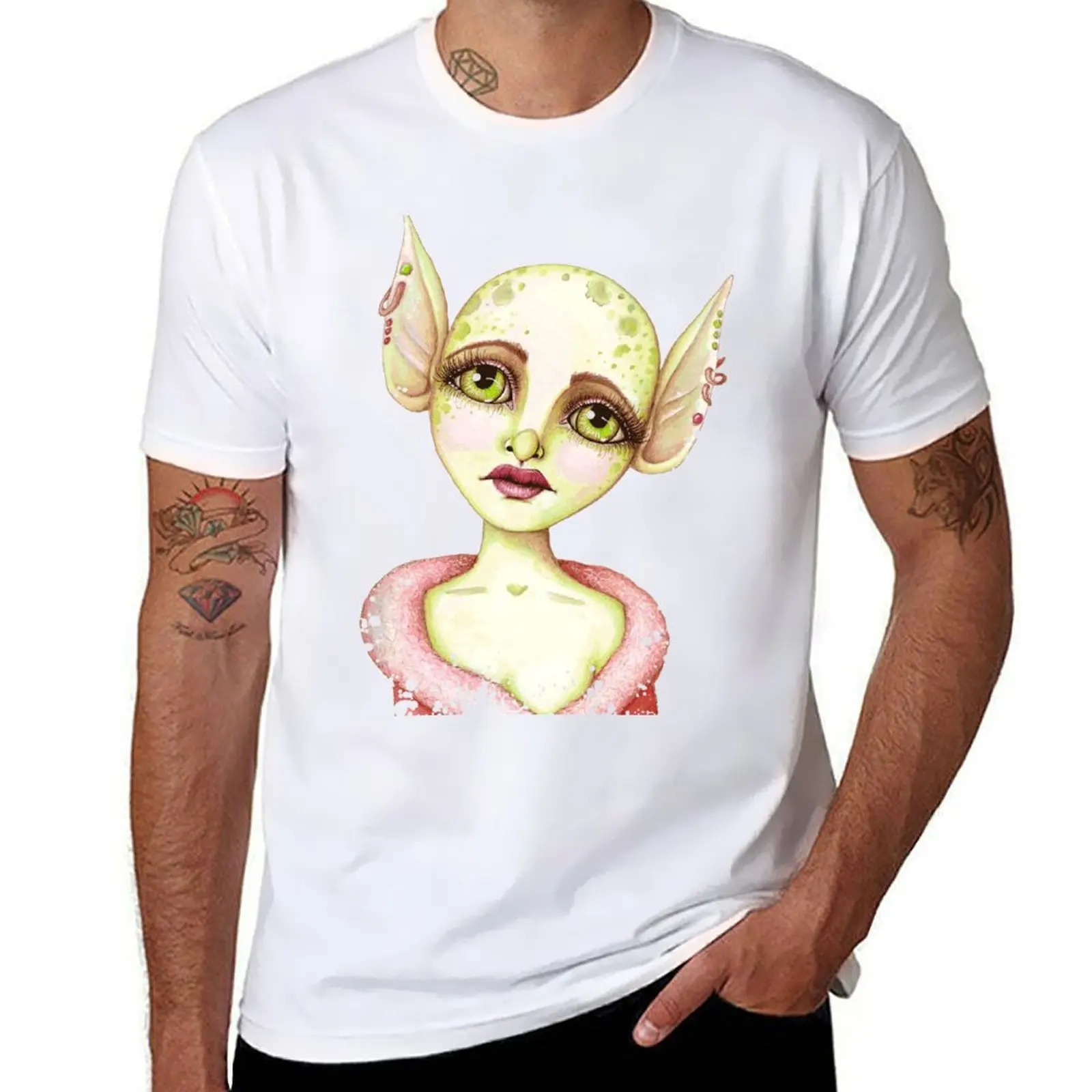 

Goblin Girl Wishes T-Shirt anime t shirts oversize cotton t shirts high quality T-Shirt