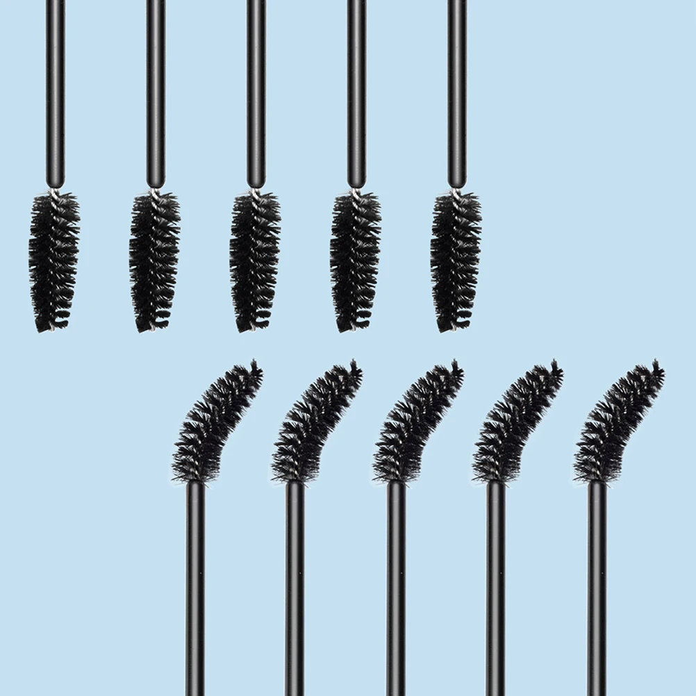 

50pcs Disposable Plastic Eyelash Brush Compact Makeup Tools Black Applicators Salon Eyebrow Lashes Beauty