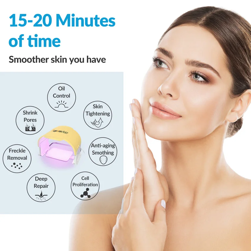 7 cores led fóton pdt máscara facial rosto corpo máquina de beleza salão spa uso doméstico para rejuvenescimento da pele anti acne anti-envelhecimento