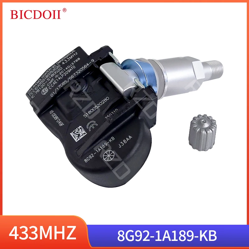 8G92-1A189-KB نظام مراقبة ضغط الإطارات لفورد جالاكسي (WA6) 1.6 1.8 2.0 S-MAX (CJ/WA6) 433MHz TPMS الاستشعار 8G921A189KB