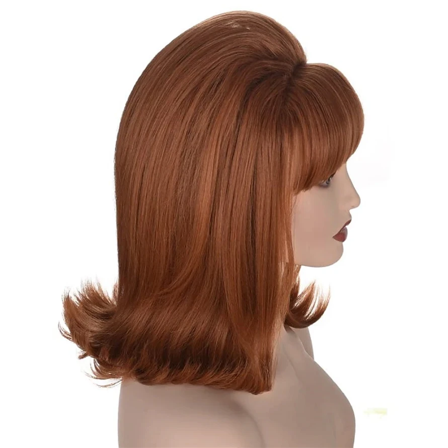 HAIRJOY Kunsthaar Damen Flip Perücken 70er Pinup Perücken 60er Retro Beehive Stil Vintage Look Halloween Kostüm Perücke – Detail 14