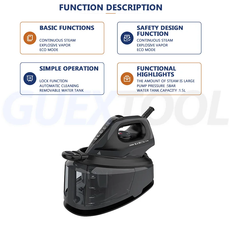 Mesin Setrika Komersial dengan Pengaturan Suhu Otomatis dan Pemutus Daya untuk Setrika Tirai di Toko Dry Cleaning