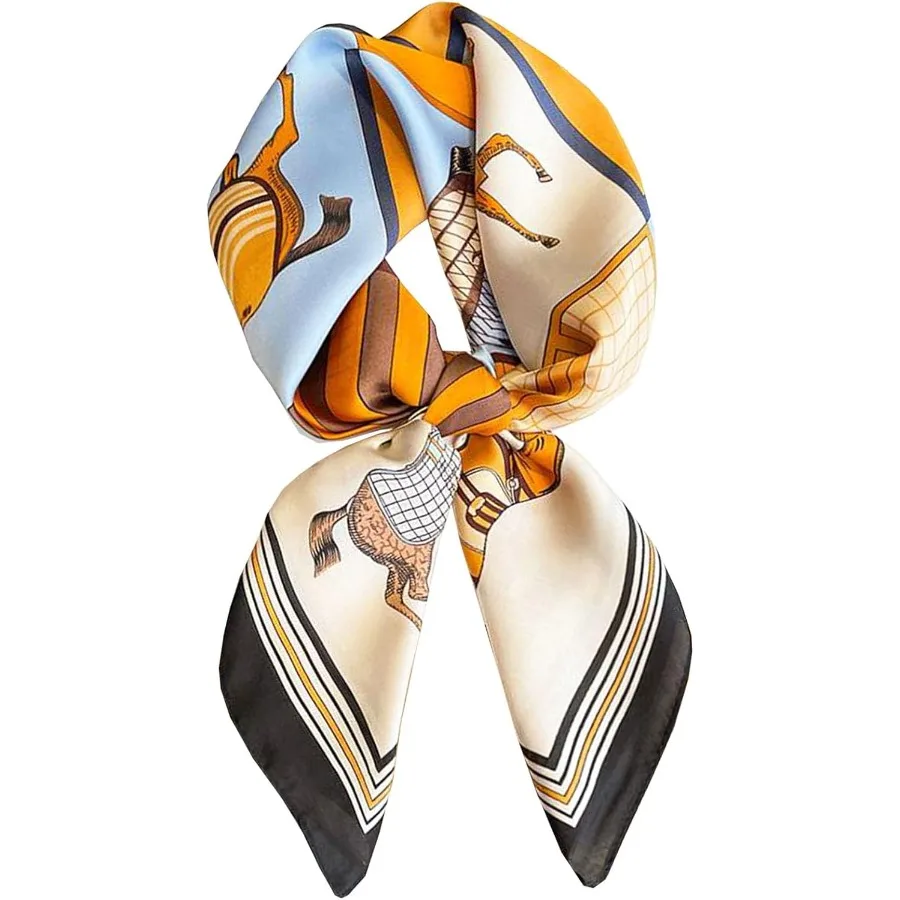 

Легкие модные шелковые атласные платки для женщин: универсальный повседневный аксессуар для сна. Стильный галстук и элегантная рука.