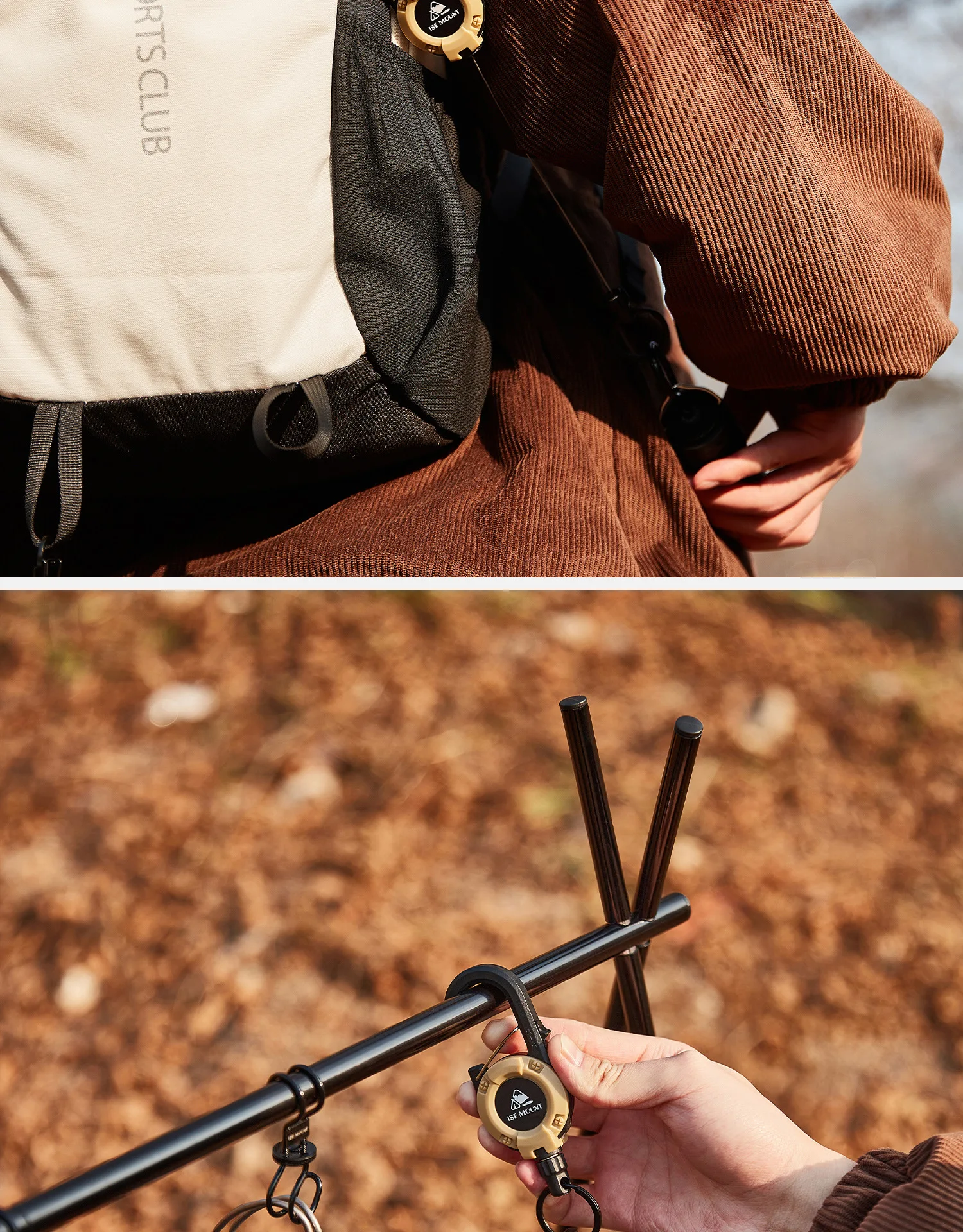 1/4 Stück ausziehbare, einziehbare Schlüsselanhänger-Ausweishalter, robust, mit magnetischem Selbstverriegelungs-Schlüsselring für Herren-Outdoortaschen – Detail 15