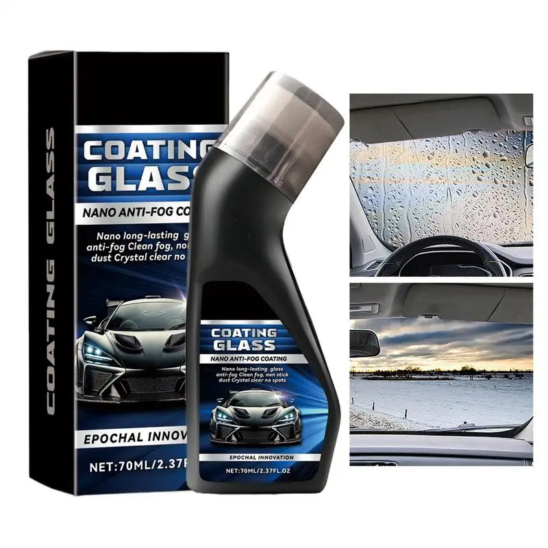 70ml Car Windscreen Cleaner auto Glass Coating Windshield Fog Prevention Rain Guard Remover Water Defogger Liquid for Window