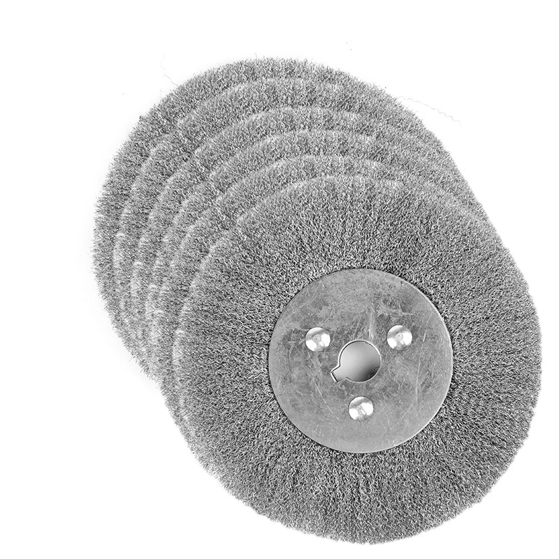 1Pcs 150mm Stainless Steel Wire Wheel Brush Buffing Drill Rotary Tool Bench Grinder Abrasive Tool Grinder Polishing Wire Bevel B