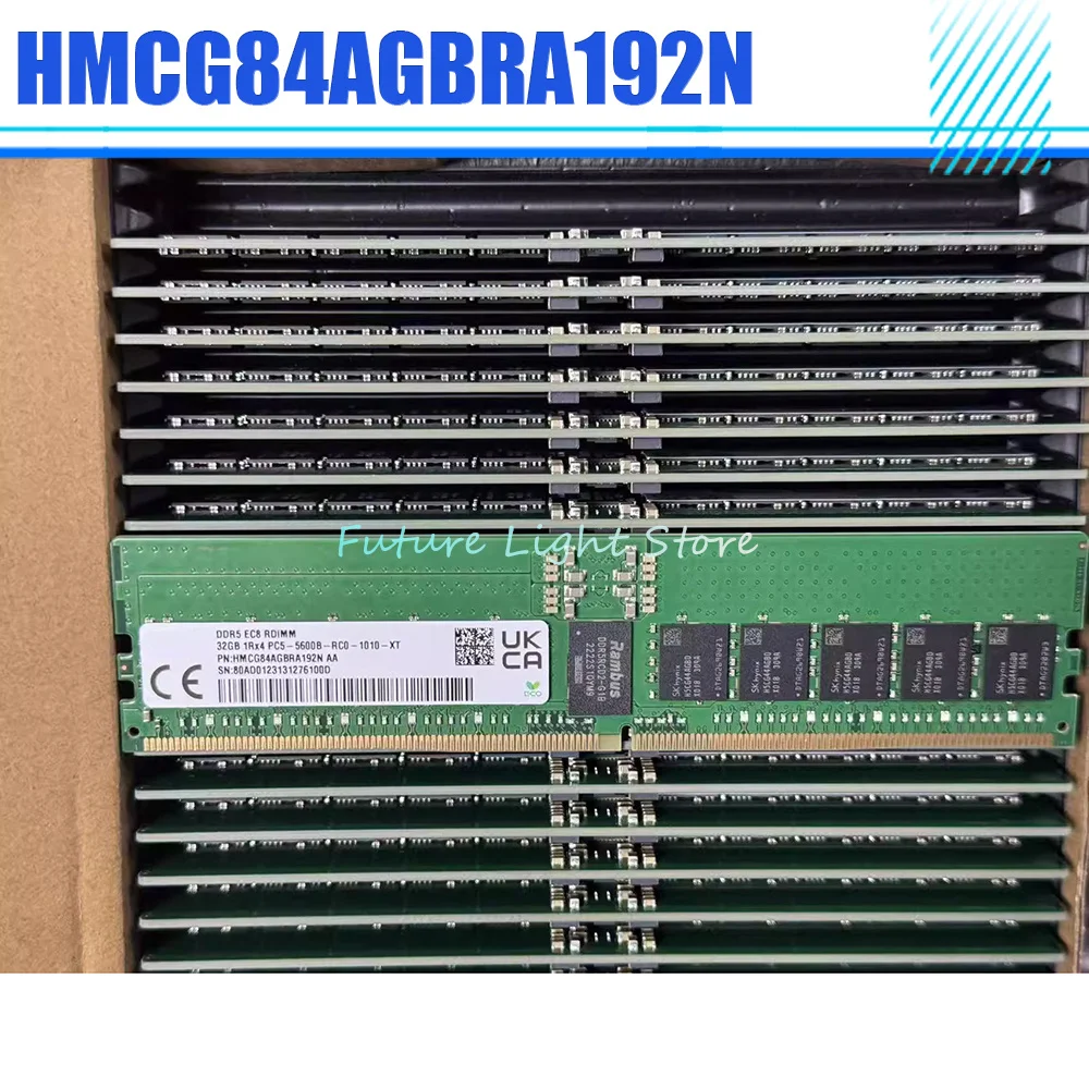 

1 шт. для SK hynix 32 ГБ 1RX4 PC5-5600B 5600 ОЗУ DDR5 RDIMM HMCG84AGBRA192N серверная память