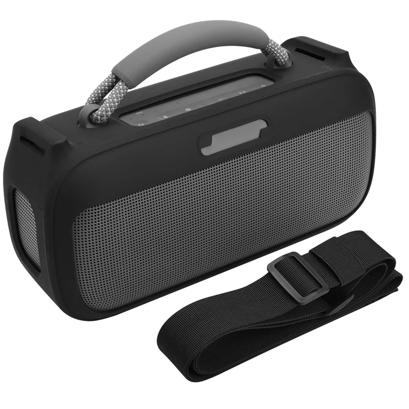 Excellent-Txesign Silicone Case For Bose Soundlink Max Speaker, Travel Carrying Case Protective Cover With Shoulder Strap