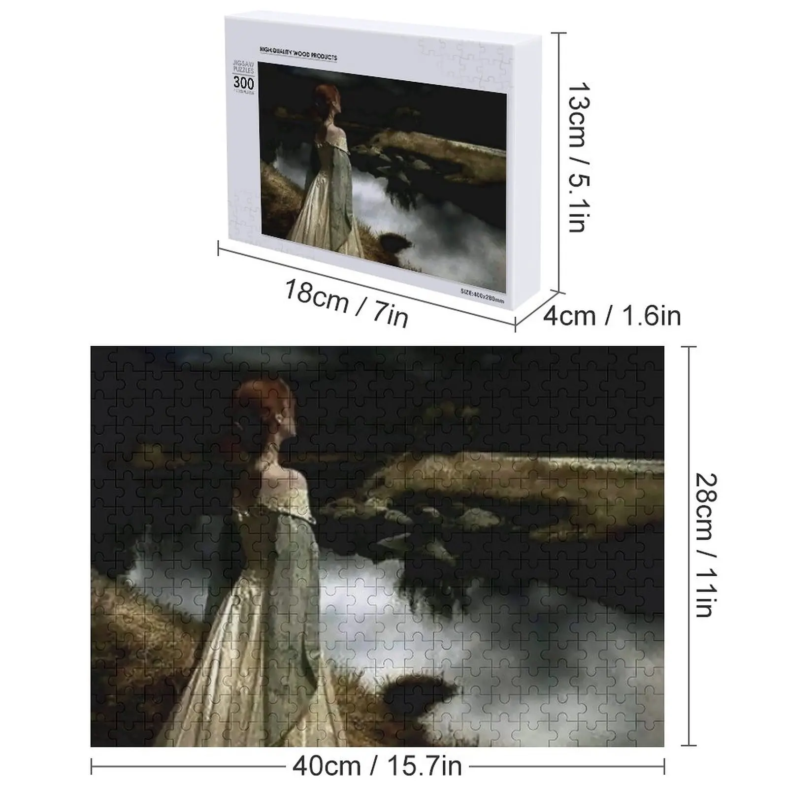 “Whispers on the Wind” by Edward Robert Hughes Jigsaw Puzzle Game Children Personalized Gift Ideas Puzzle
