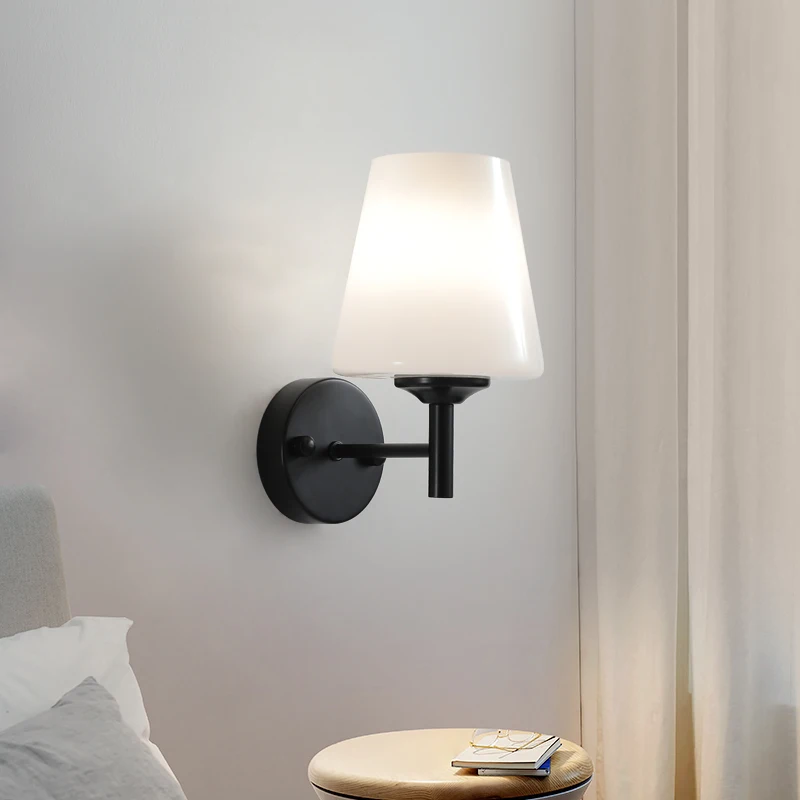 

Modern LED Wall Light Glass Lamp Mirror Front Light Aisle Stair Light Balcony Living Room Bedroom Bedside Light