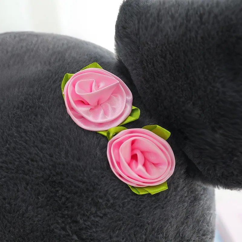 Sanrio falda Rosa Love Cinnamoroll Kuromi muñeca de peluche negra, juguete de felpa cómodo y suave, regalos de cumpleaños para niñas, 35cm