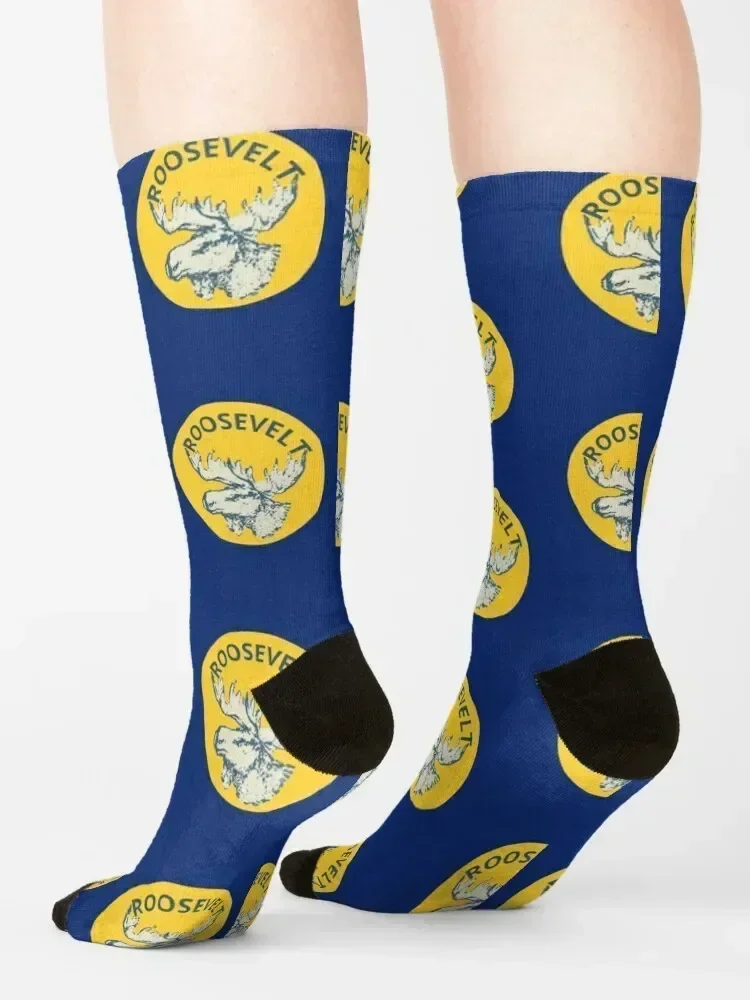 Teddy Roosevelt Bull Moose Party Socks sport snow sheer football Socks Male Women's