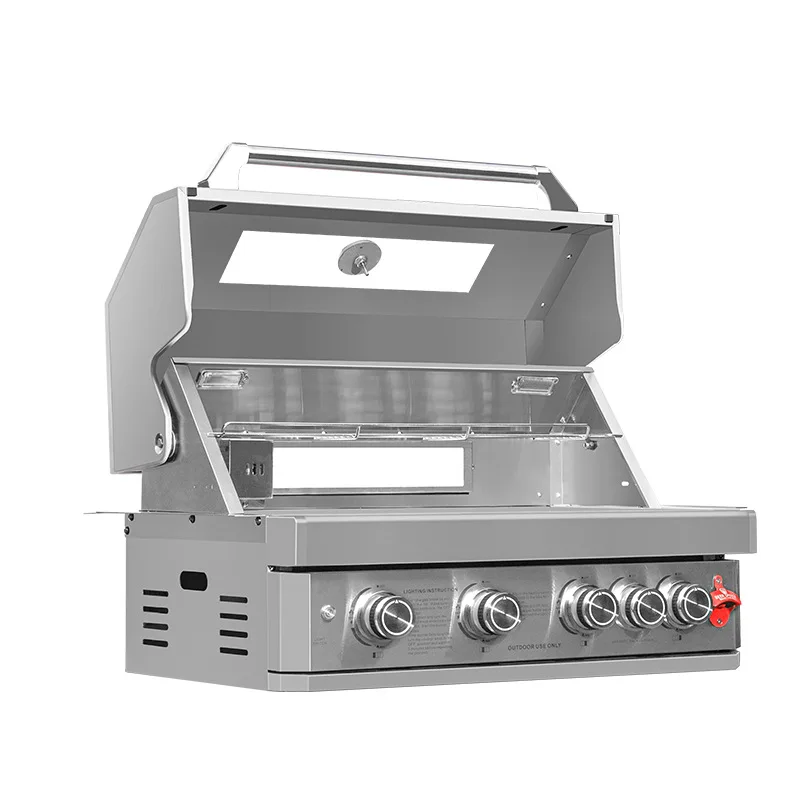 

Built-in barbecue grill villa patio grill gas charcoal grill barbecue table