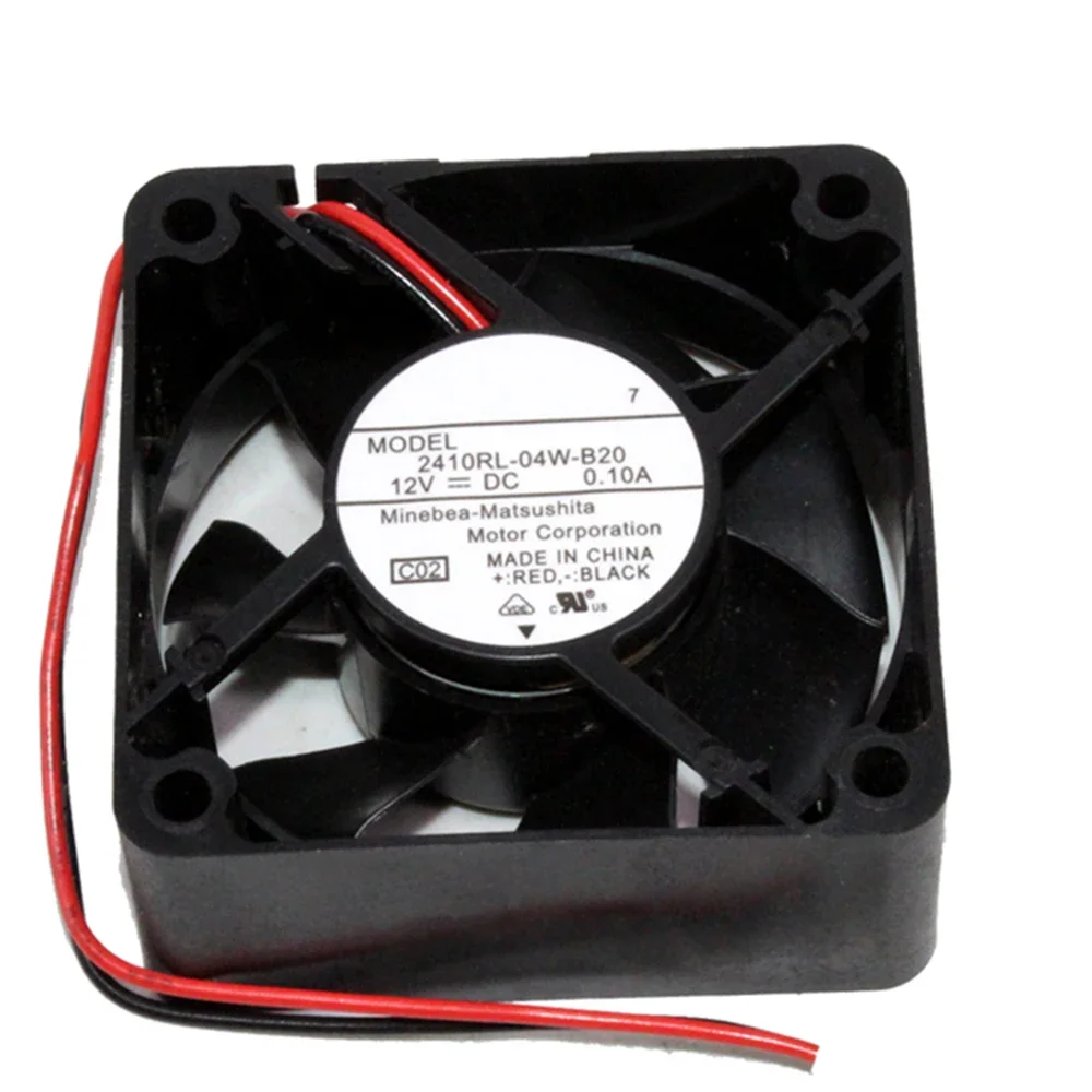 Ventilador de refrigeración axial para NMB 2410RL-04W-B20, 60mm, 6CM, 6025, 60x60x25mm, 12V, 0.10A