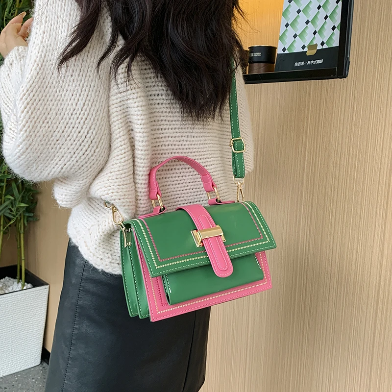 2023 Women Bag Luxury Metal Square Bag 2023 New Fashion Versatile Leather Shoulder Bag For Female Ladies Gathering Hand Crossbag