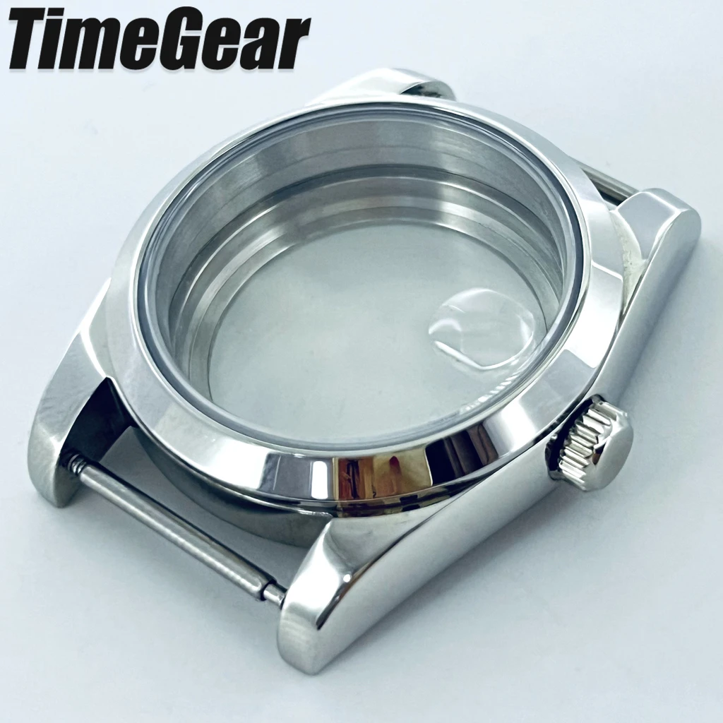 36mm/40mm Silver Watch Case Sapphire Fit NH34 NH35 NH36 ETA2824 PT5000 Movement Bevel Edge Good Quality 904L Stainless Steel - view 2