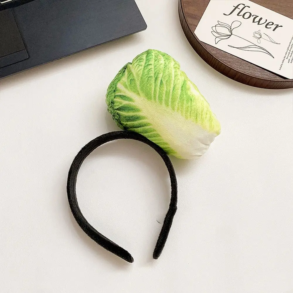 

Fashion Strawberry Simulated Food Hair Hoop Vegetable Hamburg Hotdog Headband Bread Bone Daily
