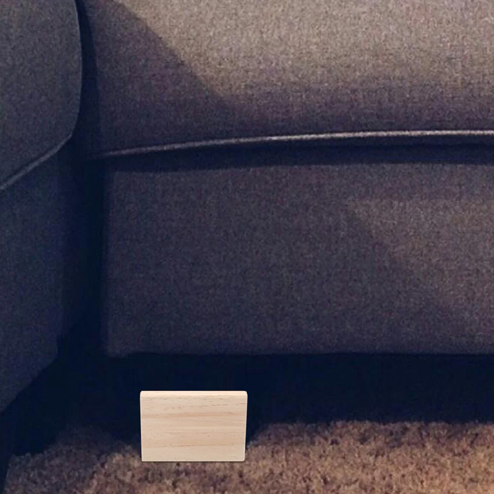 

2Pcs Bed Riser Furniture Heightening Pads Wooden Heavy Duty Supports for Bed Table Couch Elevate Furniture Legs