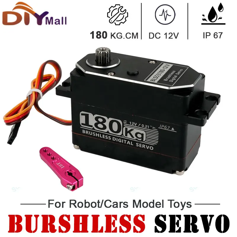 180 kg digitales bürstenloses Servo mit hohem Drehmoment, 12 V, wasserdichtes Metallgetriebe für 1/5 RC Baja Car Redcat HPI LOSI XL 5T SAVOX-0236