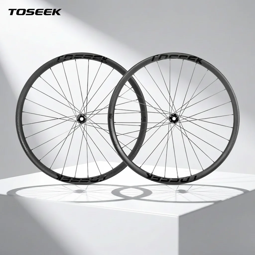 

TOSEEK Carbon Fiber Mountain Rims 29er Carbon Wheelset MTB Lightweight Straight Pull Spoke Mountain Bike Clincher Rim 28 Holes