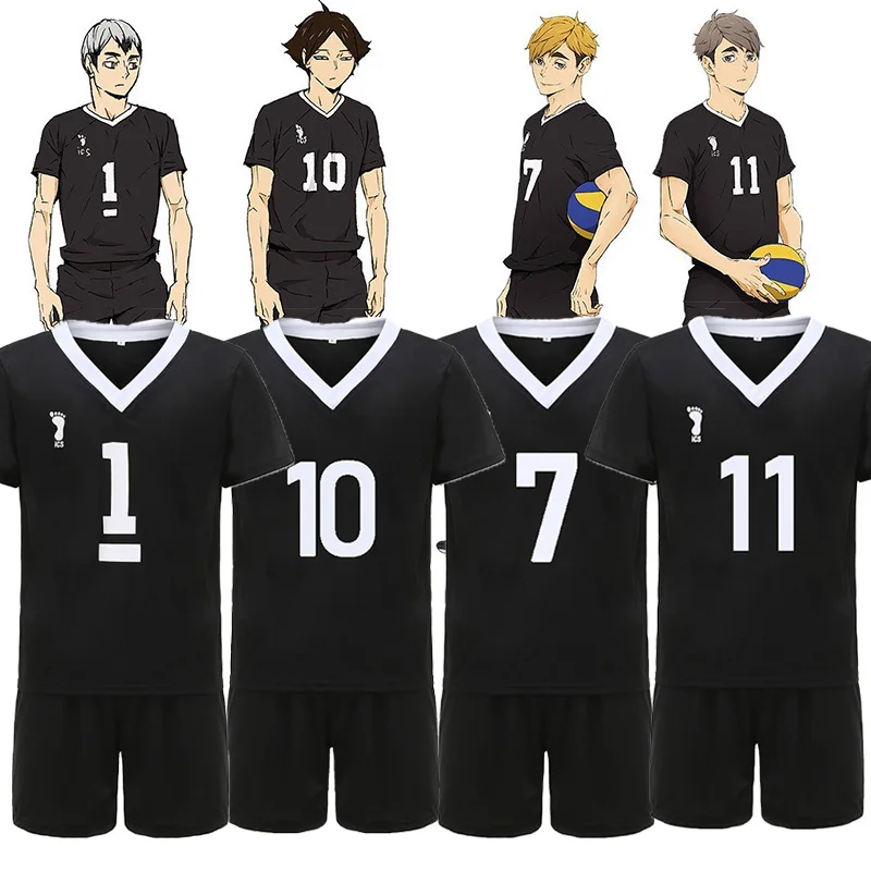 

Miya Atsumu Cosplay Haikyuu Kita Shinsuke Cosplay Costume Rintaro Suna High School Volleyball Team Uniform Halloween Costumes