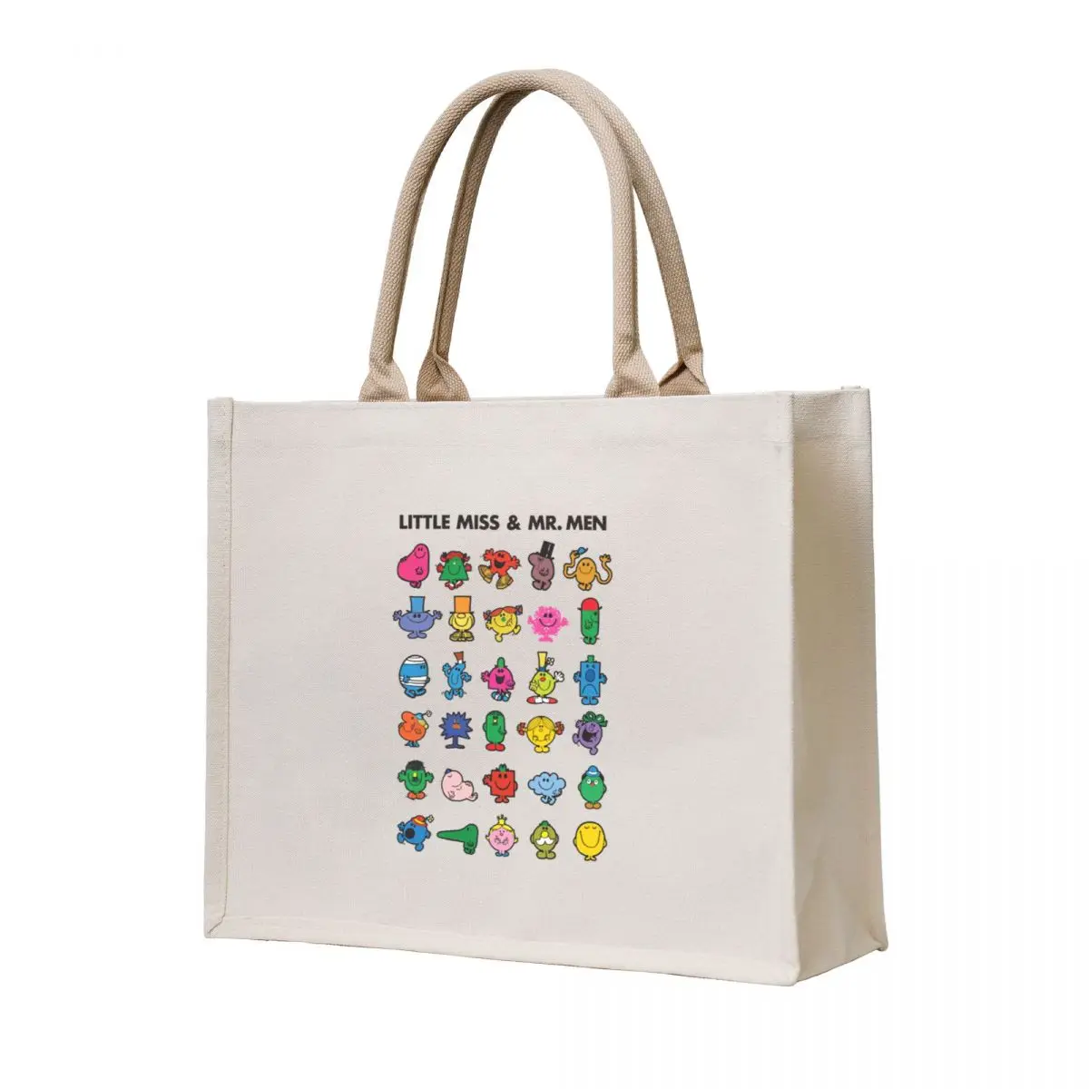 

Little Miss Mr. Men Tote Bag Women's bags reusable shopping bags Canvas bag for women bag luxury women